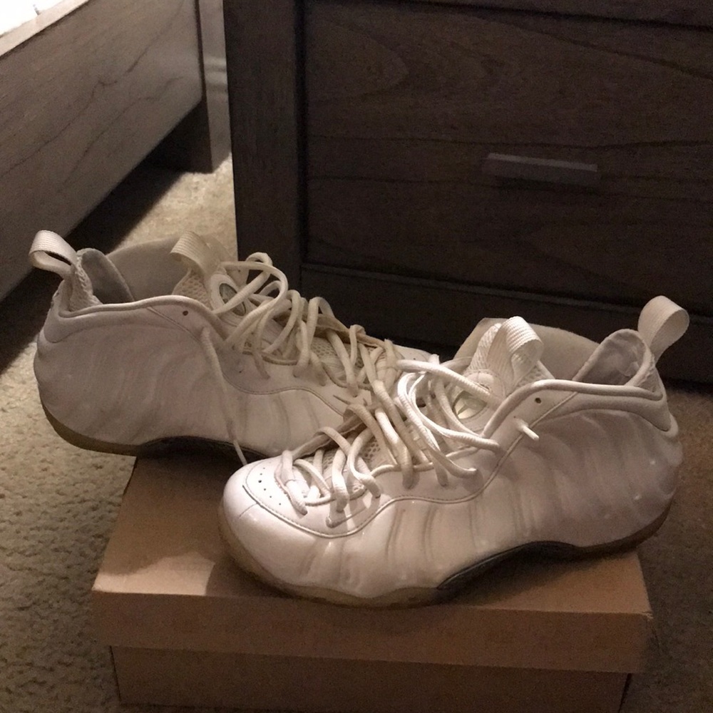 Nike foamposite all white